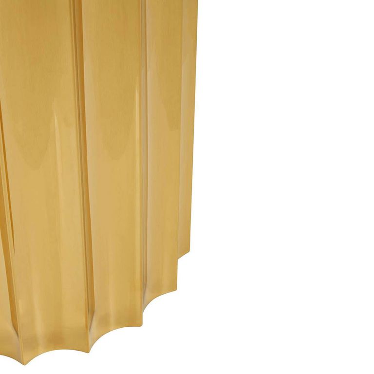 Alvaro Side Table - Round - Black with Titanium Base