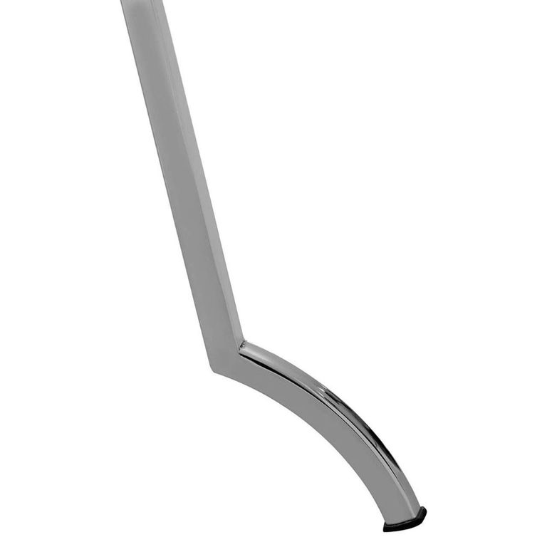 Arbus Side Table - Square - Glass with Chrome Legs