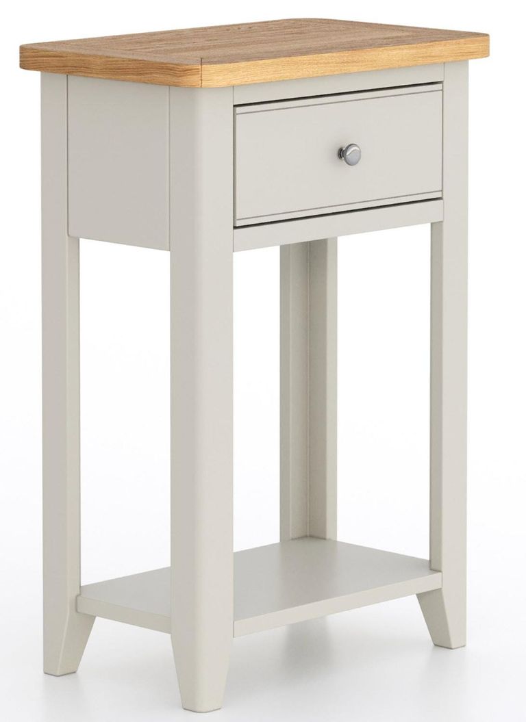 Arden Grey Painted 1 Drawer Telephone Table