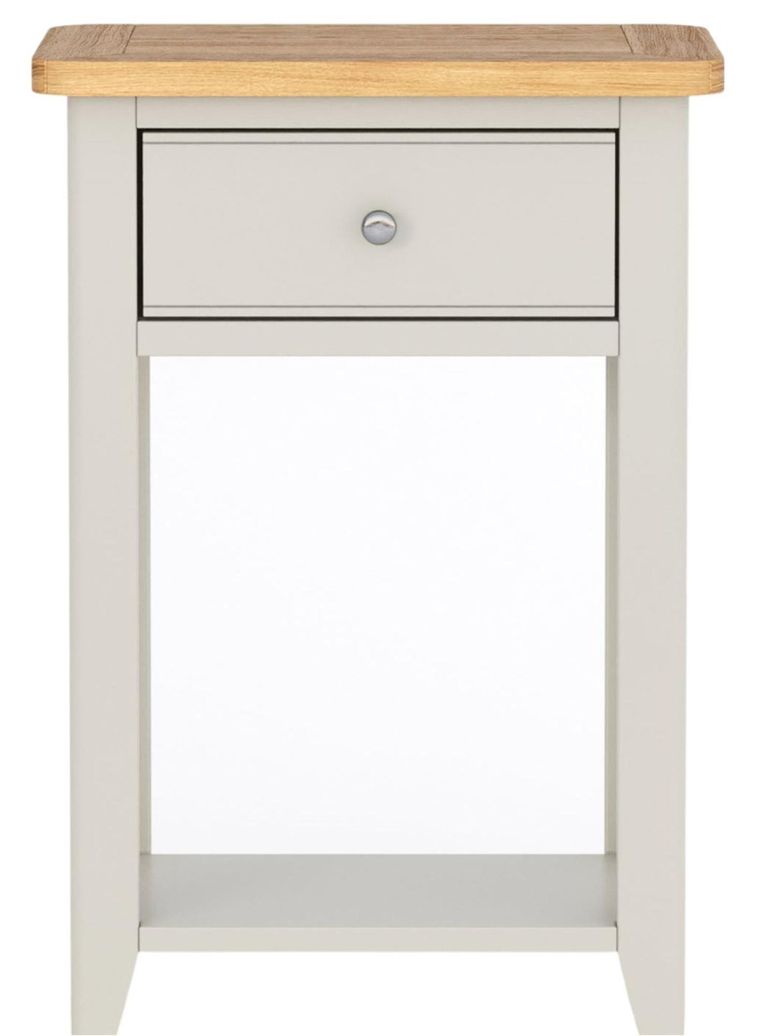 Arden Grey Painted 1 Drawer Telephone Table