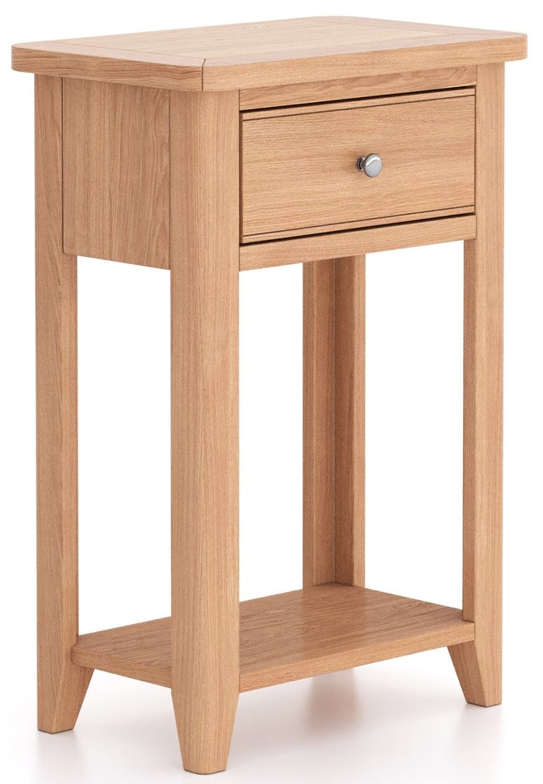 Arden Oak 1 Drawer Telephone Table