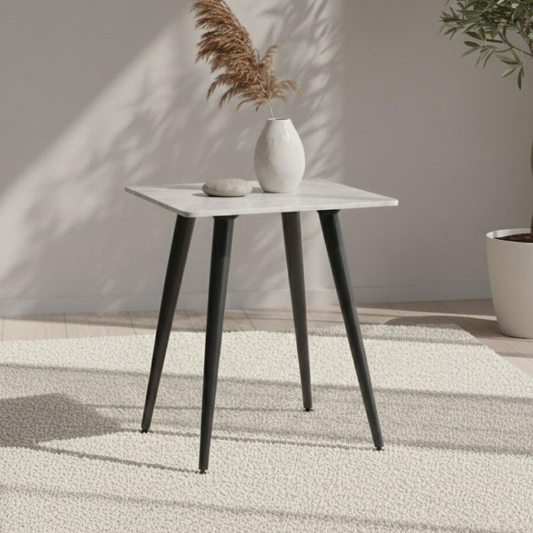 Argenta End Table - Grey Sintered Stone