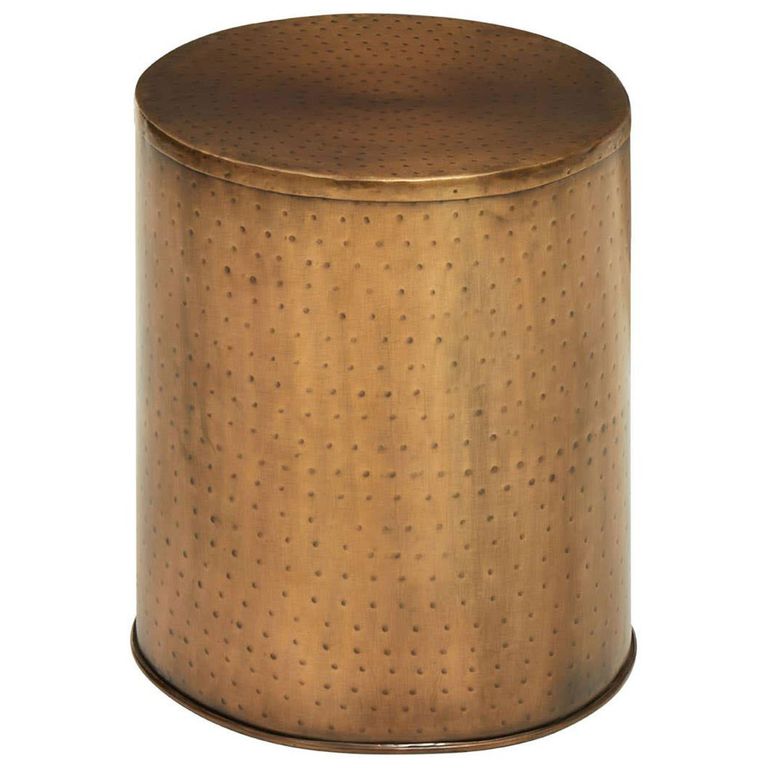Arti Side Table - Round - Antique Brass Effect