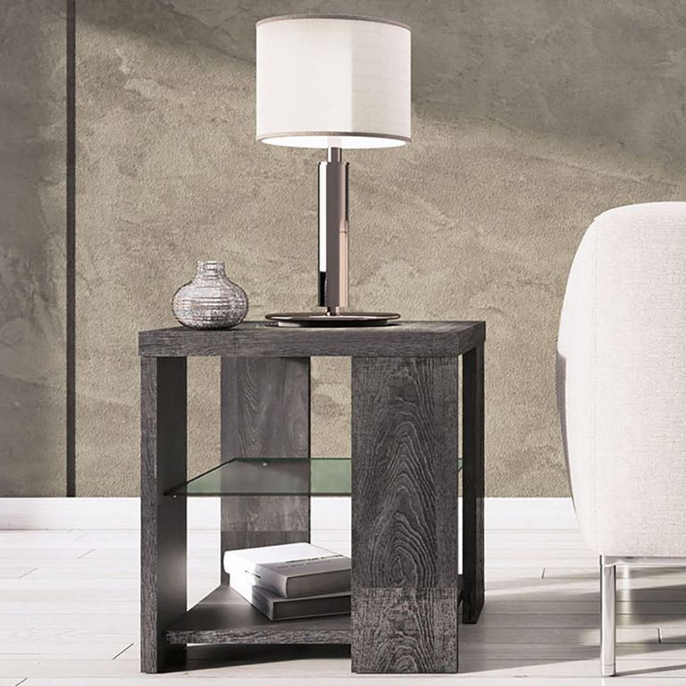 Augusta Grey Oak Effect Lamp Table
