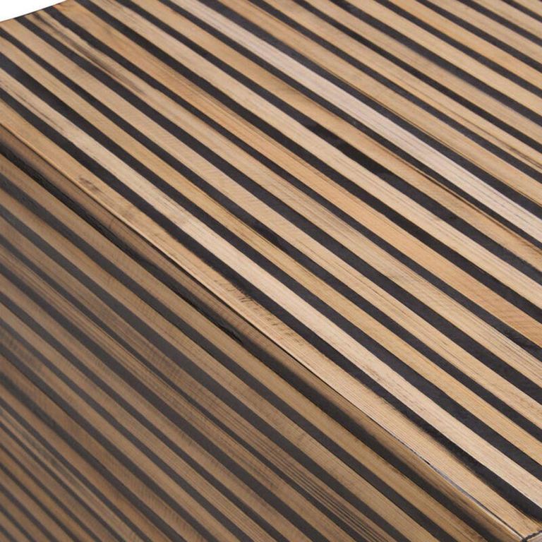 Bambusa Side Table - Square - Bamboo Inlay