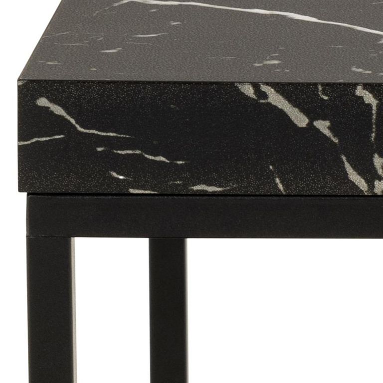 Barossa Side Table - Square - Black Marble Effect