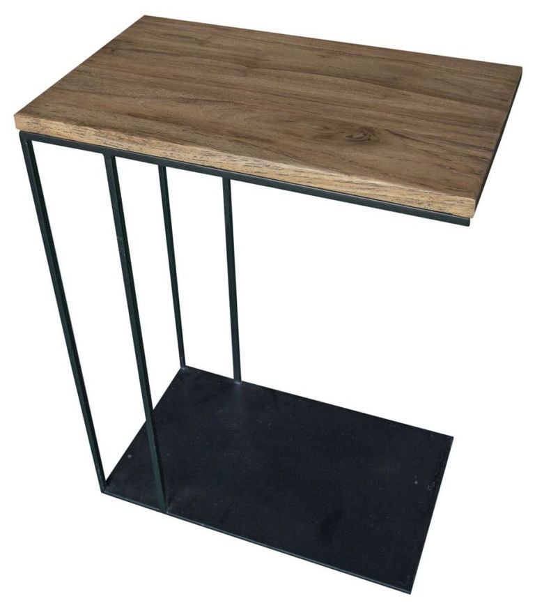 Bastia Teak Wood Slim Coffee with Lamp Table