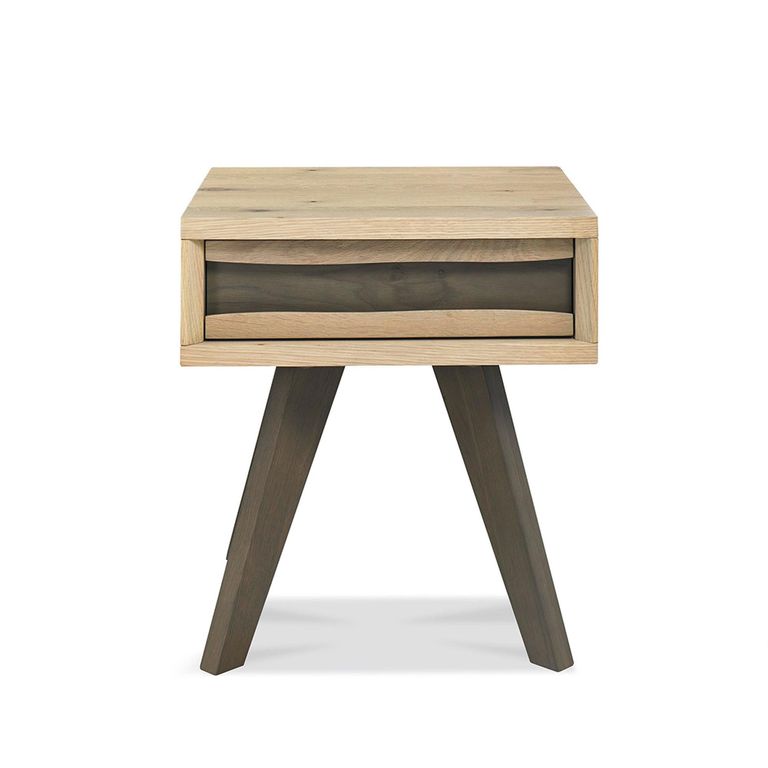 Cadell Aged Oak Lamp Table - 1 Drawer