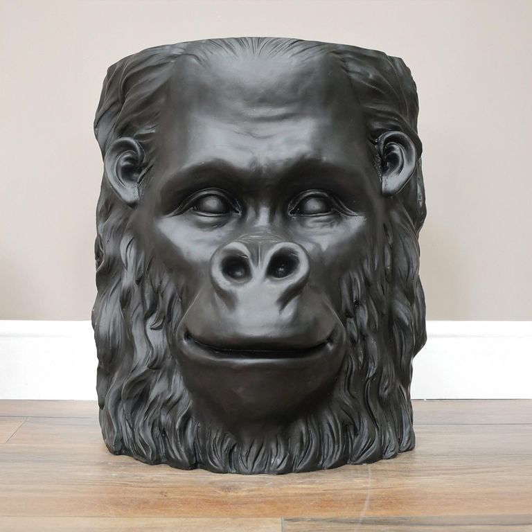 Side Table - Black Gorilla - Resin - Metal