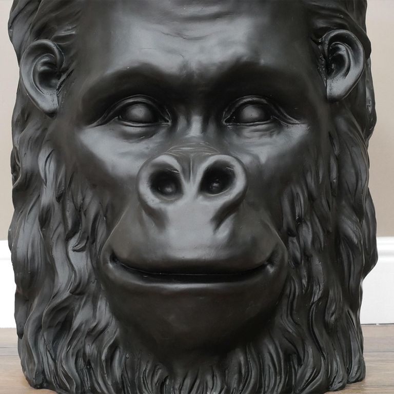 Side Table - Black Gorilla - Resin - Metal