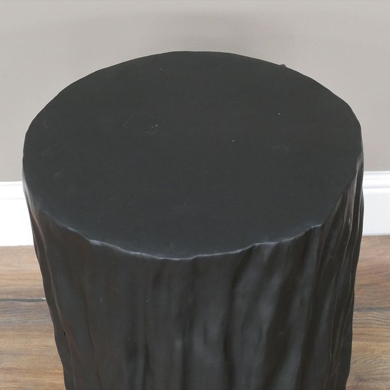 Side Table - Black Rhino - Resin - Metal