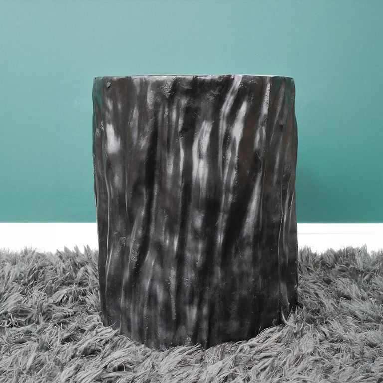 Side Table - Black and Gold - Rhino - Resin - Metal