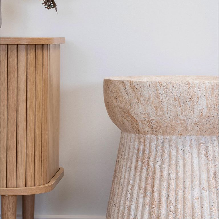 Bonn Side Table - Round - Natural