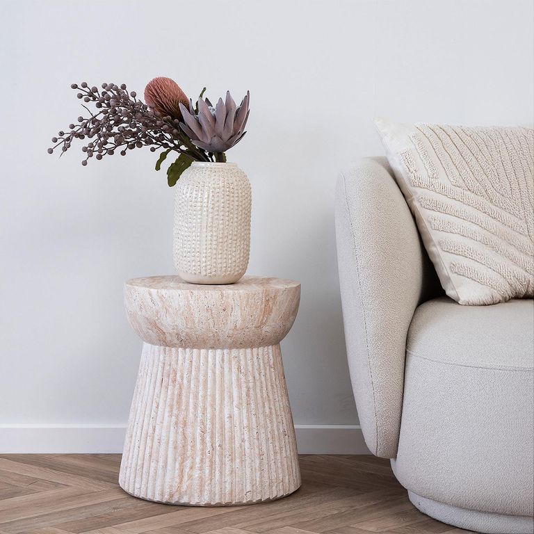 Bonn Side Table - Round - Natural