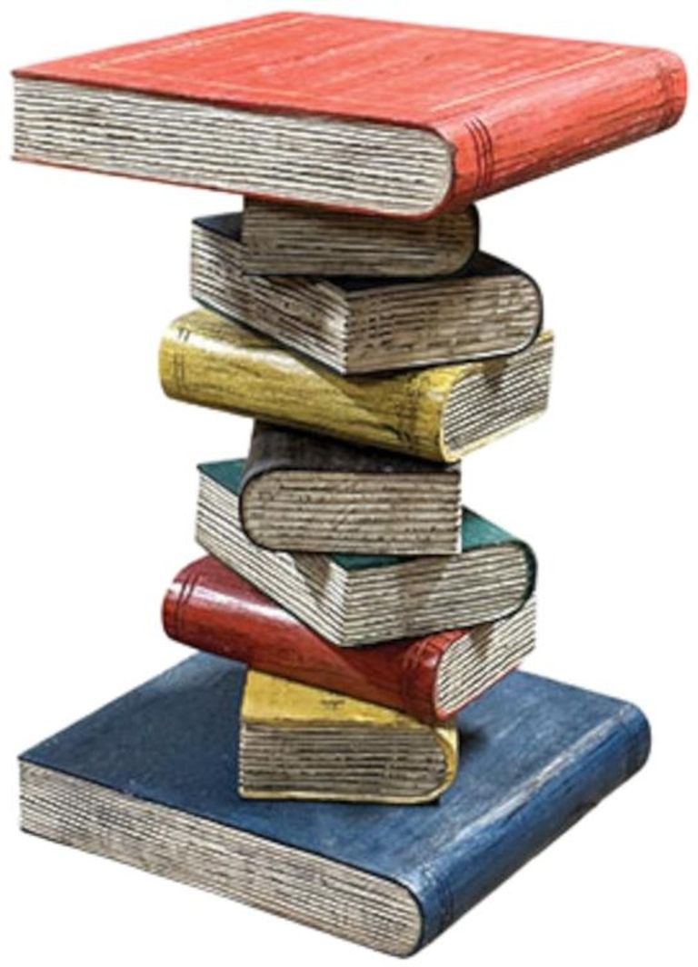 Bookstack Side Table - Medium - Coloured