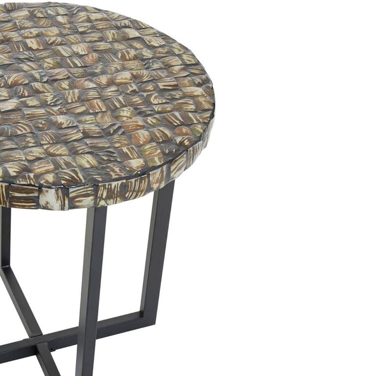 Branna Side Table - Round - Mother of Pearl