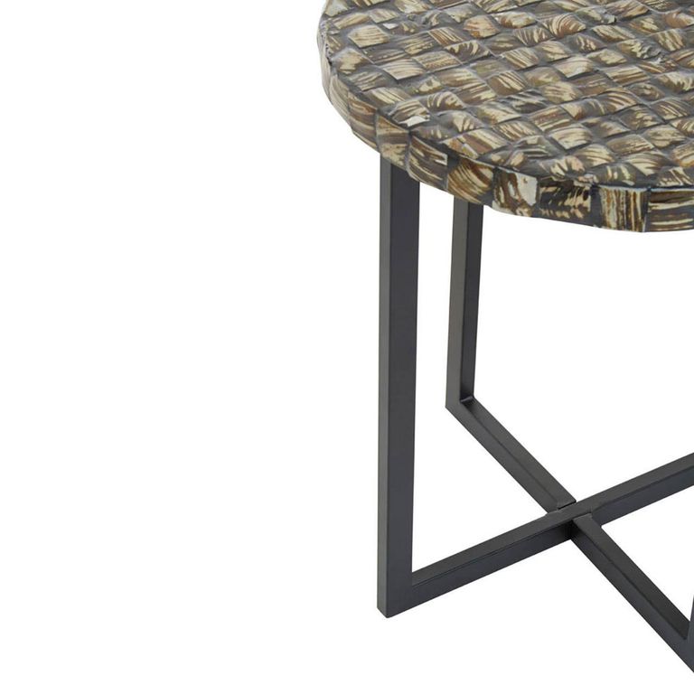 Branna Side Table - Round - Mother of Pearl