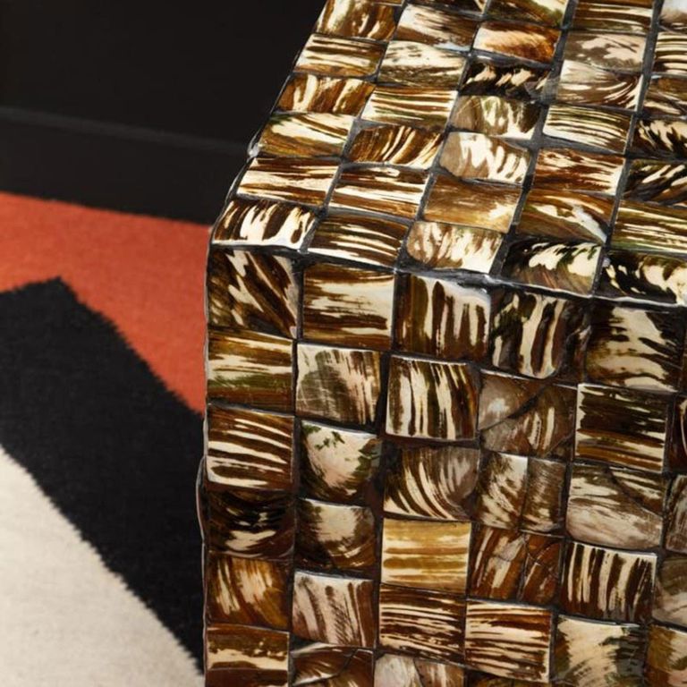 Branna Side Table - Square - Mother of Pearl