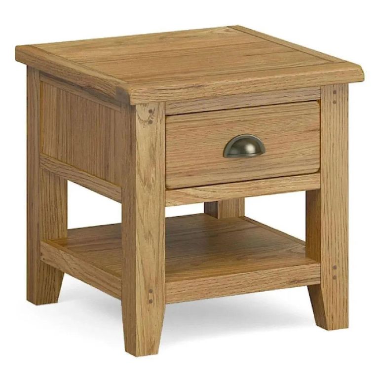 Burford Lamp Table - 1 Drawer - Oak
