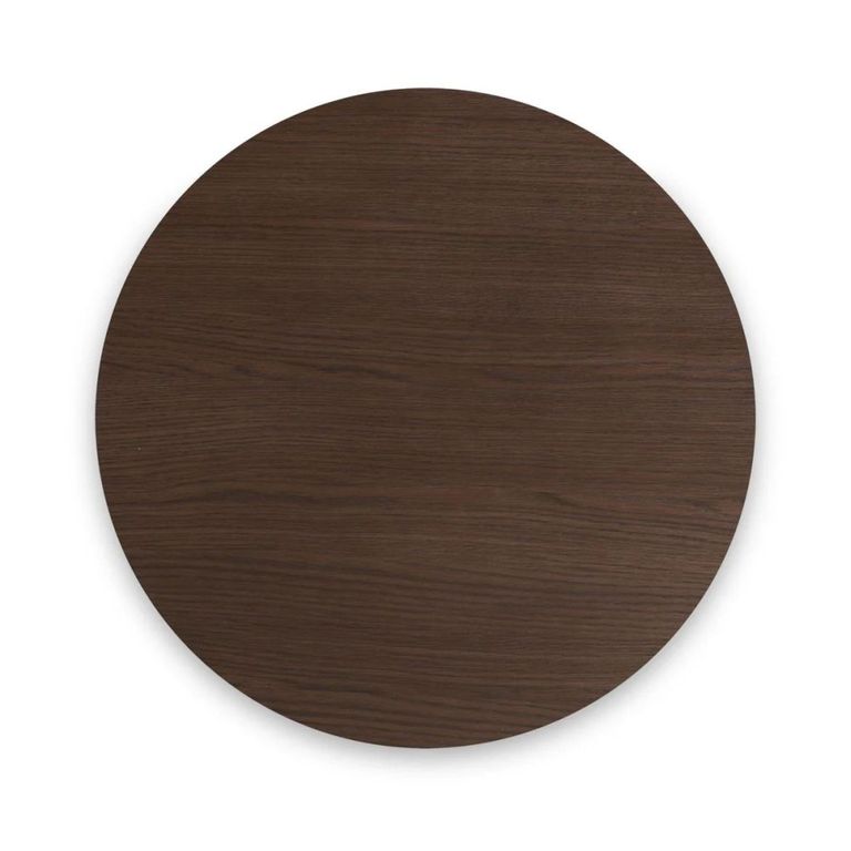 California Side Table - Round - Dark Oak