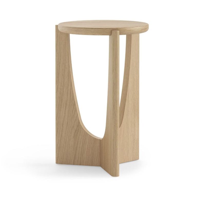 Cara Round Side Table - Oak