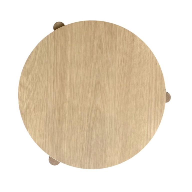 Cara Round Side Table - Oak