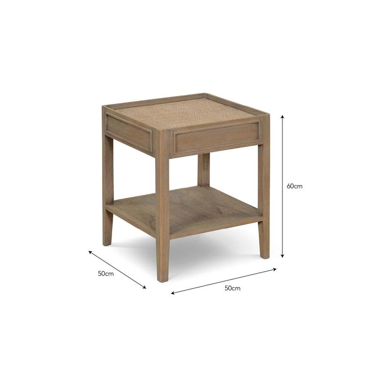 Chesterton Side Table Natural Rattan