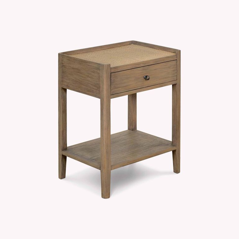 Chesterton Side Table with Drawer Natural Rattan