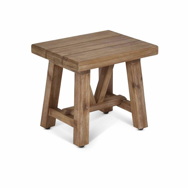 Chilford Outdoor Solid Wood Stool Side Table