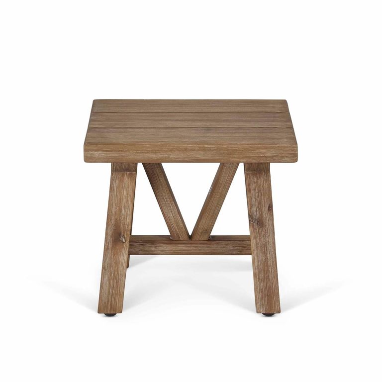Chilford Outdoor Solid Wood Stool Side Table