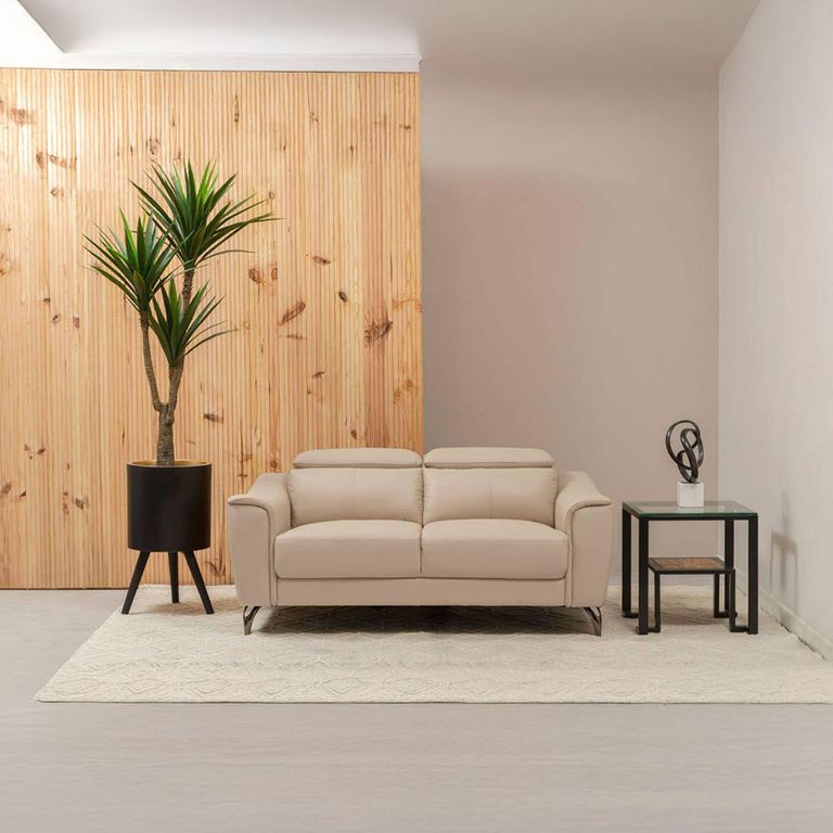 Cibo Side Table - 2 Tier - Square - Clear Glass with Black Metal