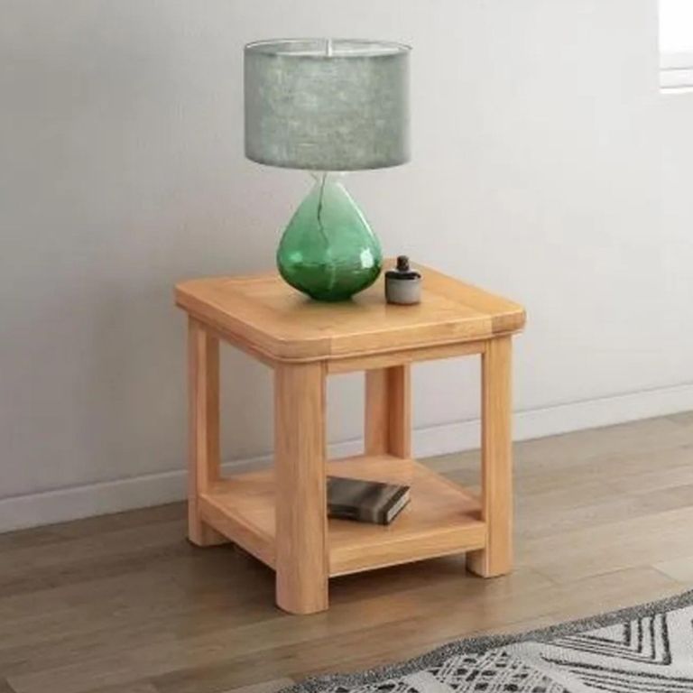 Clarion Lamp Table - Square - Oak