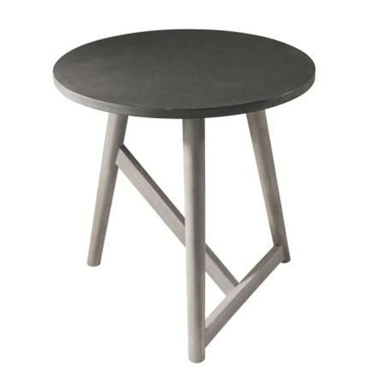 Clearance - Hamar Grey Round Side Table - A166
