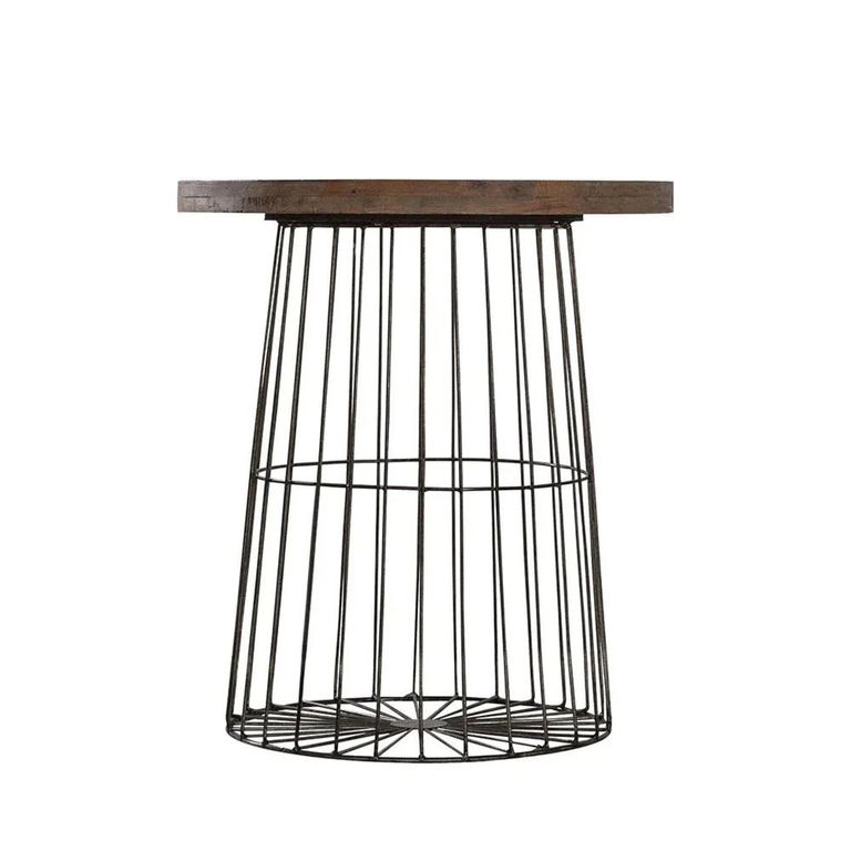 Clearance - Menzies Natural Round Side Table - A43