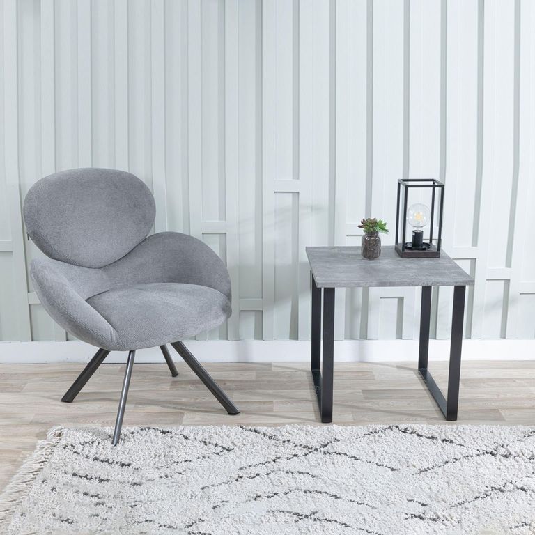 Clearance - Texas Grey Square Side Table