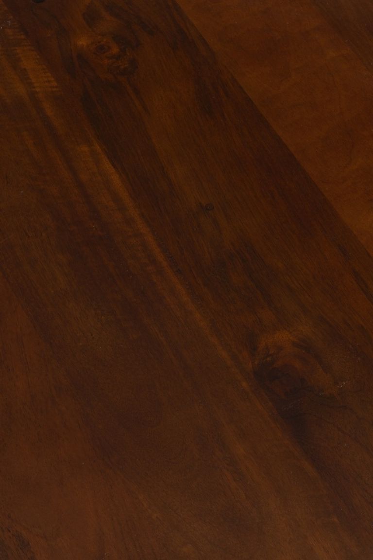 Clearance - Zion Round Chrome Side Table with Mango Wood Top - Brand New Item