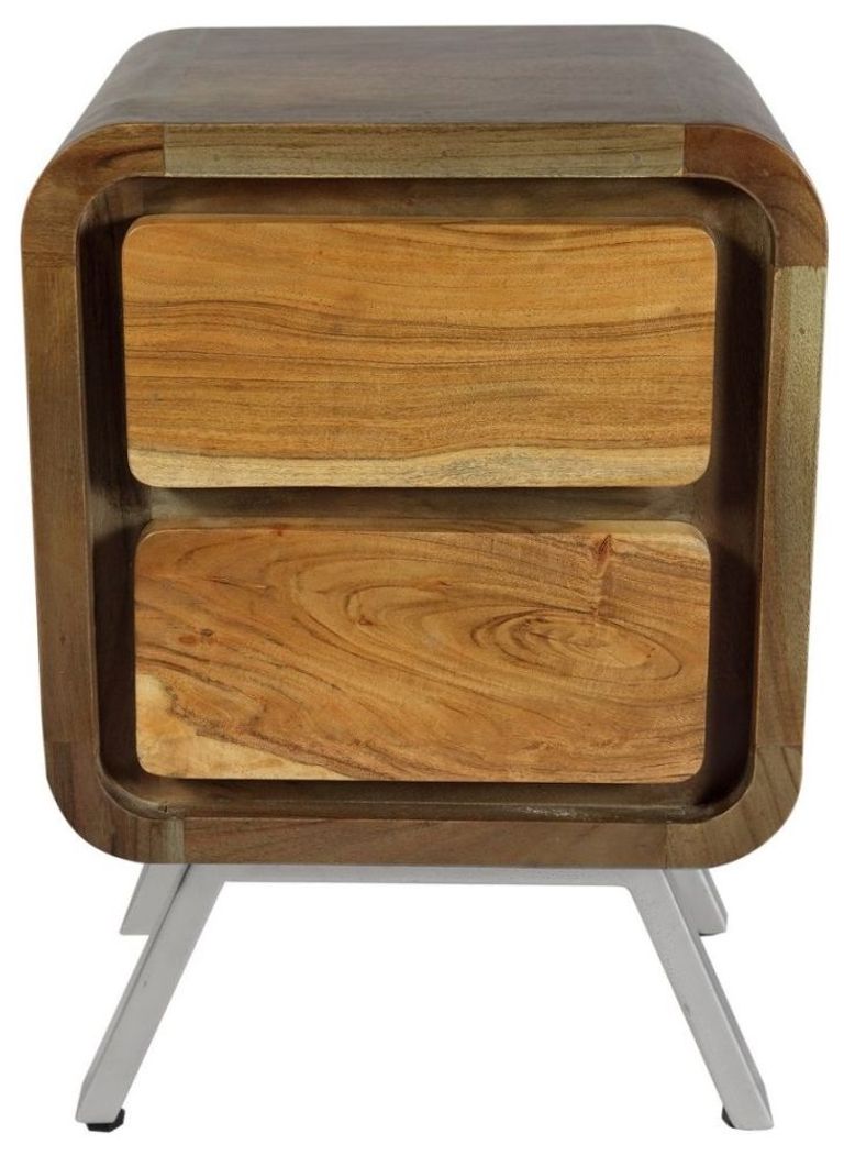 Dalhousie Industrial Acacia Wood Lamp Table