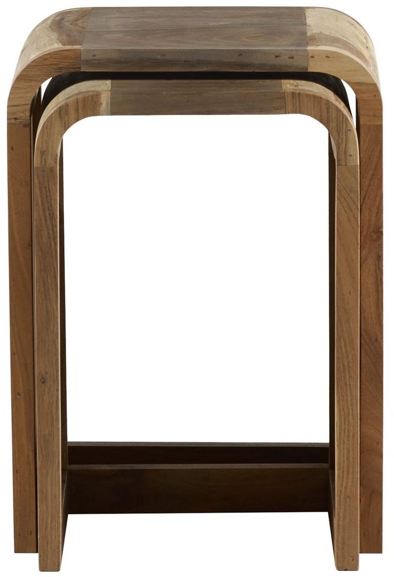 Dalhousie Industrial Acacia Wood Nest of 2 Tables