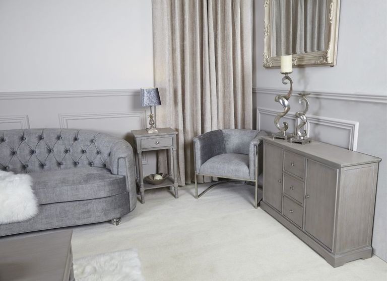 Delta Telephone Table - Taupe - 1 Drawer