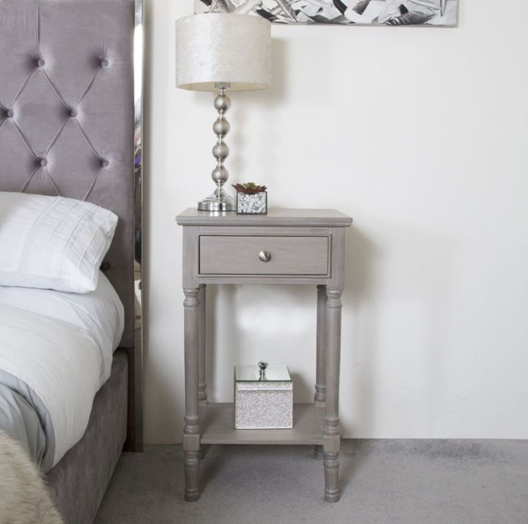 Delta Telephone Table - Taupe - 1 Drawer