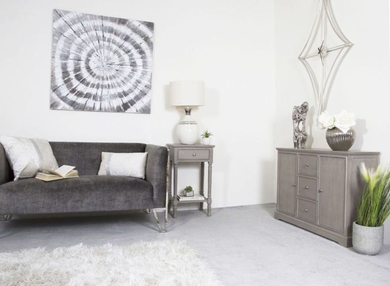 Delta Telephone Table - Taupe - 1 Drawer