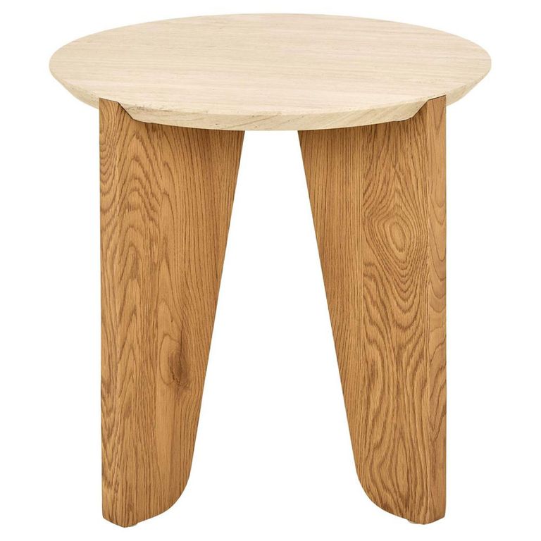 Dockland Side Table - Round - Oak