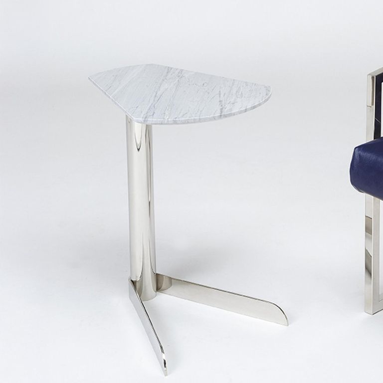 Duck Accent Table - Marble with Steel Base - Variation Available