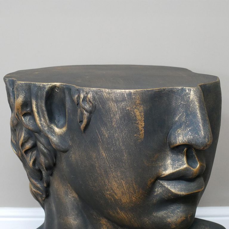 Side Table - Head Style - Wood & Metal