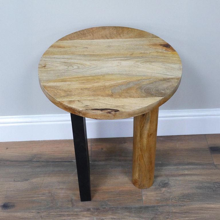 Side Table - Mango Wood - Round - 45cm