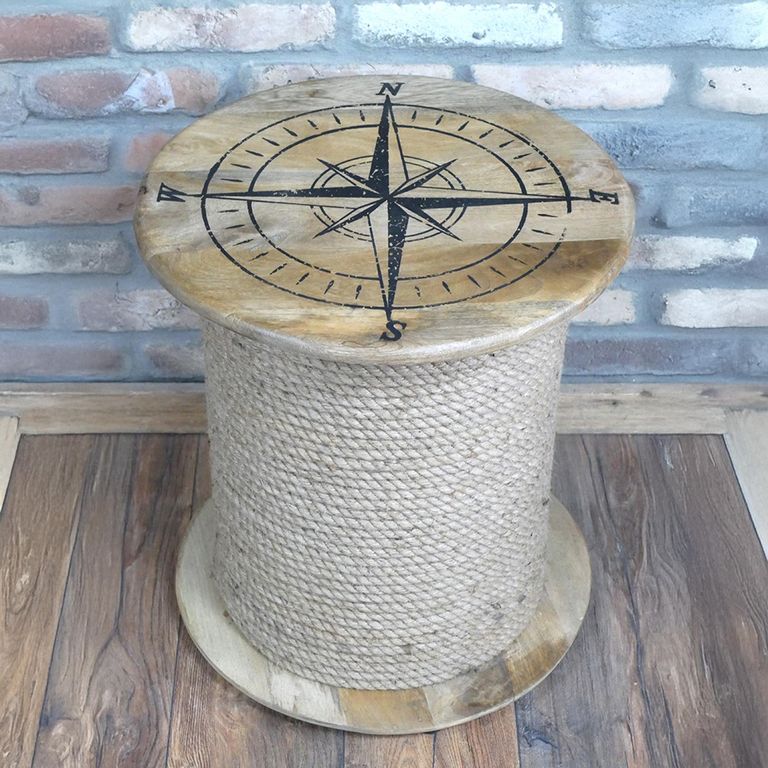 Side Table - Mango Wood - Round - 49cm