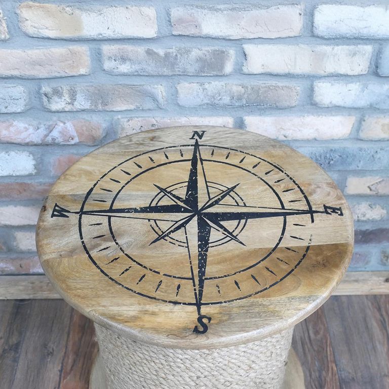 Side Table - Mango Wood - Round - 49cm