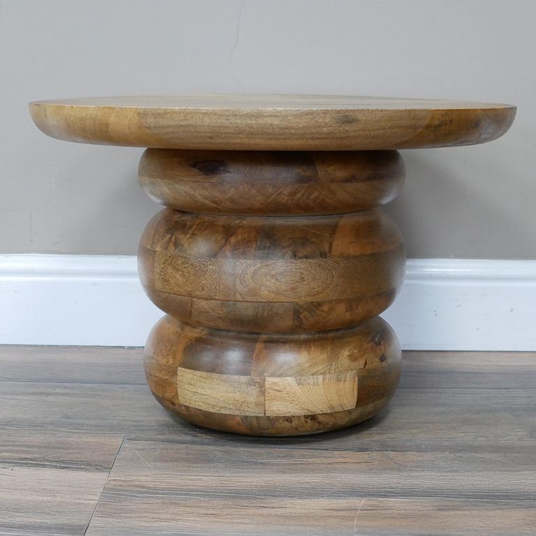 Side Table - Mango Wood - Round - 51cm