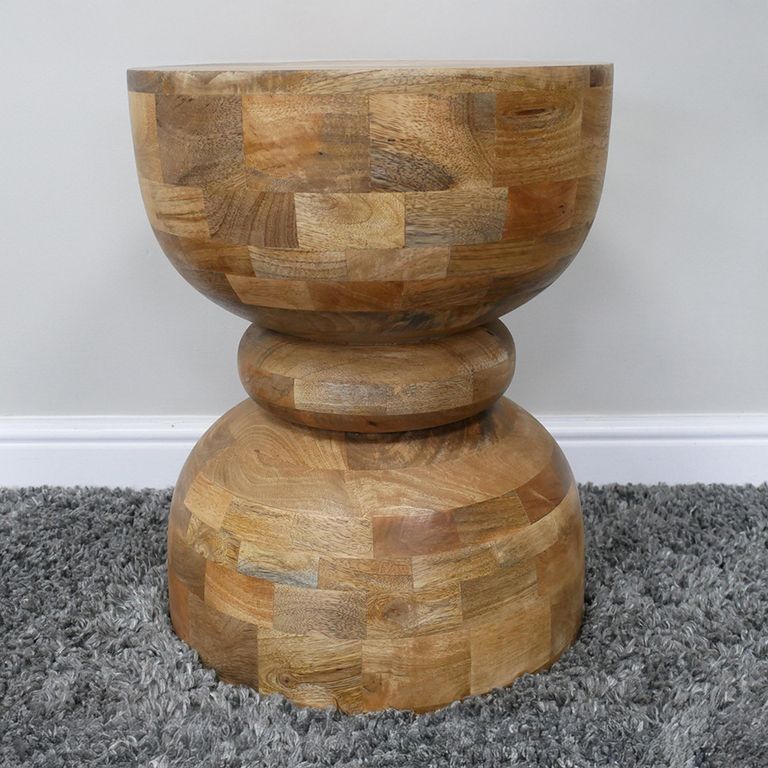 Side Table - Mango Wood - Round - Small