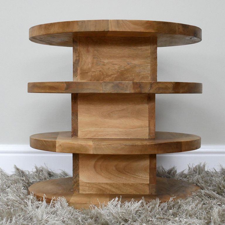 Side Table - Mango Wood - Small - Round